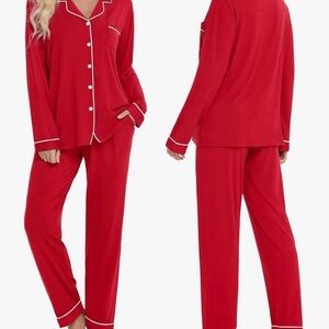 Red Women's Pajama Set
